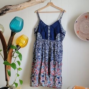 Boho stlye midi summer dress